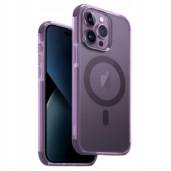 UNIQ COMBAT RUGGED PROTECTIVE CASE WITH 3-TIER IMPACT PROTECTION FOR IPHONE 2022 14 PRO MAX | MAGNETIC | PURPLE